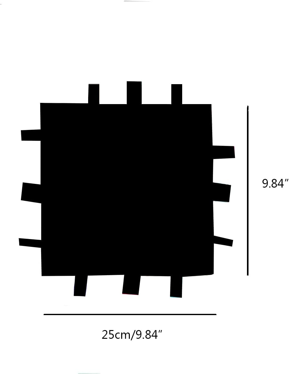 1 PC Red Dinosaur Baby Tag Blanket, Cute Label Blanket, Small Tags Security Blanket for Kids Toddlers Gift(9.84X9.84Inch) - Pink image number 4