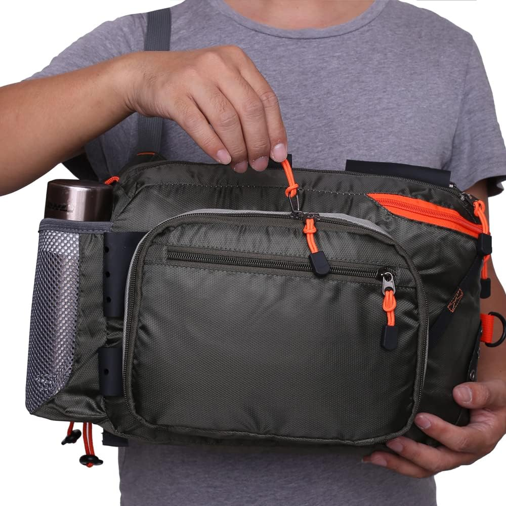 Raprance Fly Fishing Sling Bag Shoulder Bag Waist Packs Fishing Tackle Storage image number 2