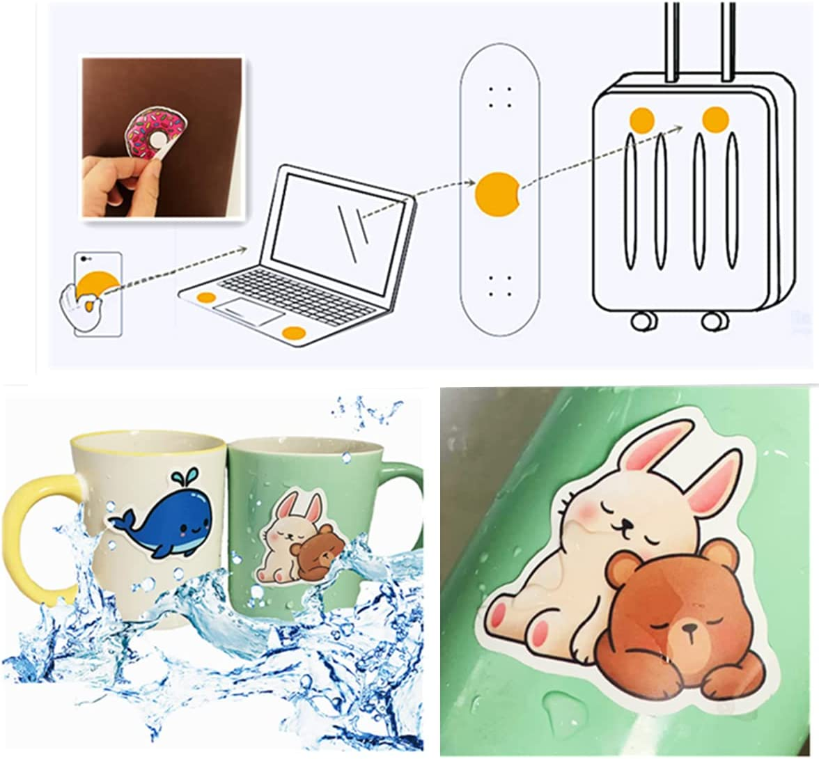 100Pcs Mixed Cute Cartoon Stickers for Kids,Stickers for Water Bottles,Vinyl Waterproof Aesthetic Stickers for Hydro Flask, Laptop, Computer, Phone, PC, Skateboard, Luggage for Girls, Kids image number 5