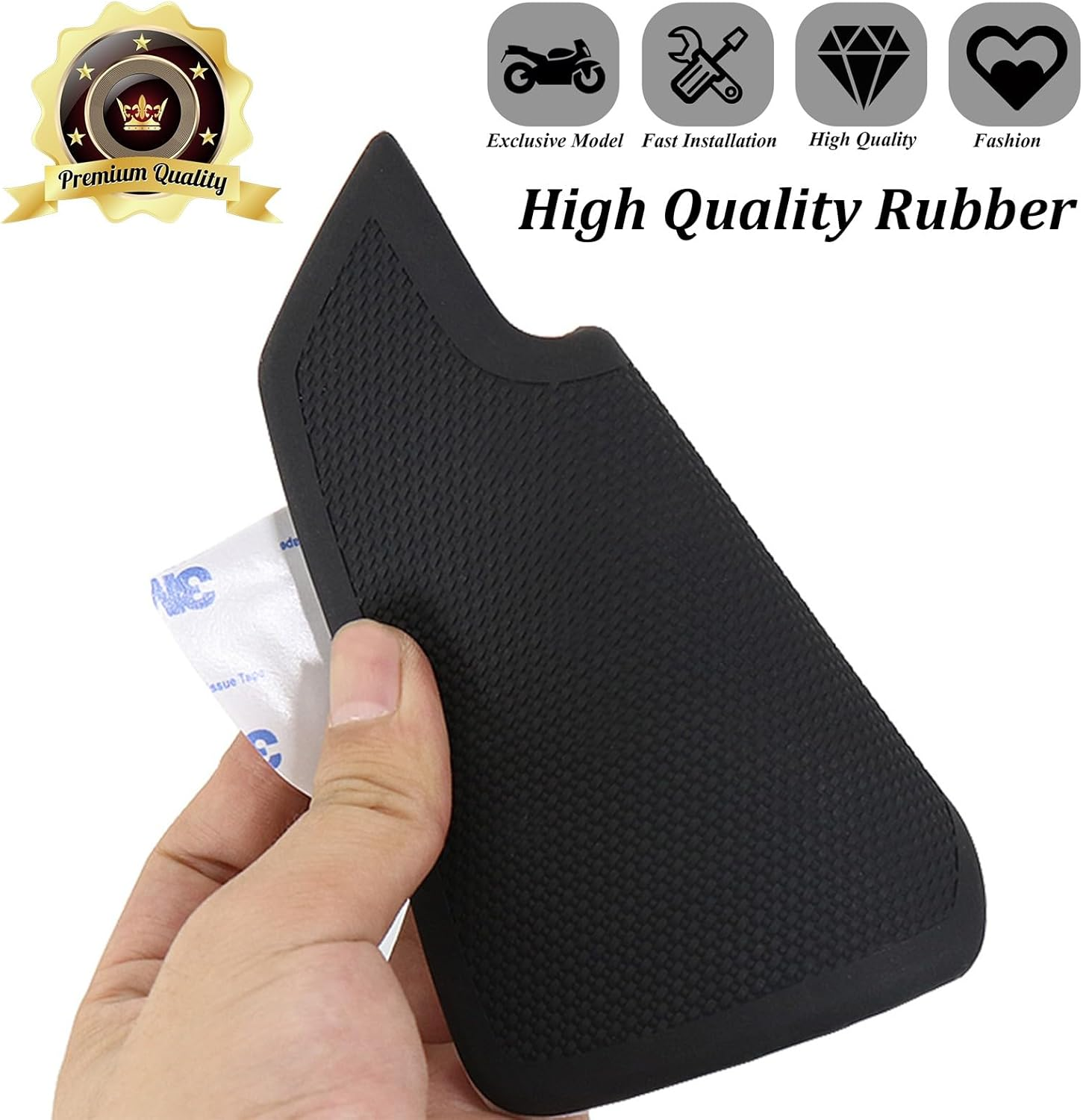 Compatible with BMW G310GS G 310 GS G310R G 310 R Motorcycle Side Fuel Tank Pad Protector Stickers Decal anti Slip Gas Knee Grip Traction Pad Tankpad Self-Adhesive Rubber Accessories(G310R) image number 4