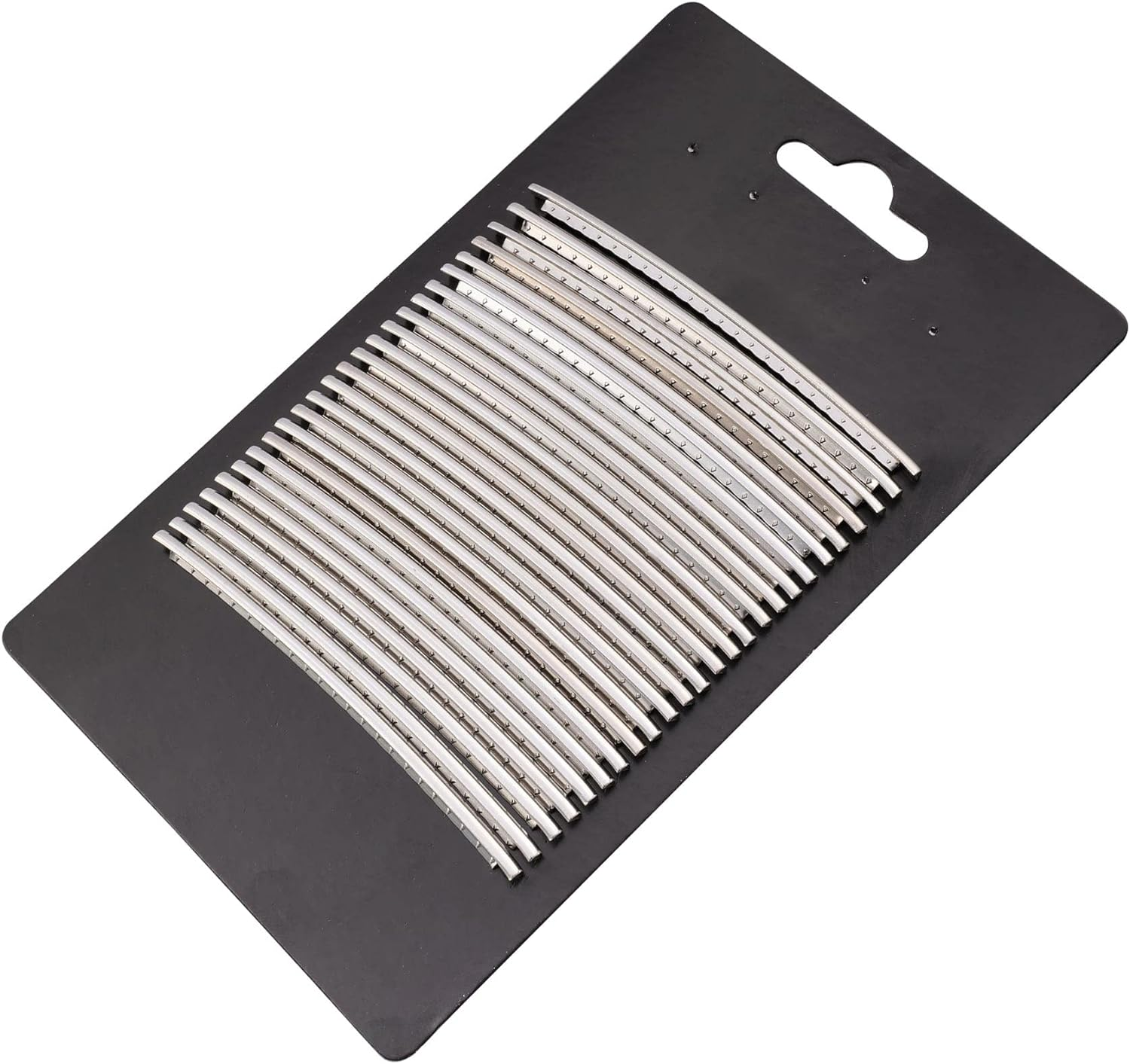 Musiclily 2.7Mm Stainless Steel Guitar Fret Wires Set 24Pcs Jumbo Fretwire for Fender Strat Tele Les Paul Electric Guitar, Chrome