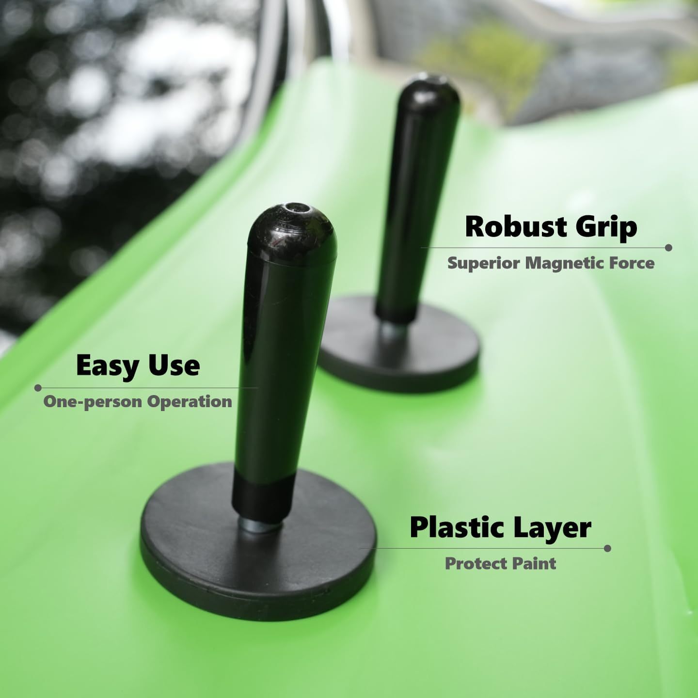 39PCS Vinyl Wrap Tool Kit, Felt Squeegee, Spray Bottle, Magnetic Holder, Safety Trimmer, Micro Detailing Tools, Scraper, Gloves, Auto Window Tint Film Installation Set (Black Green) - Black Green image number 6