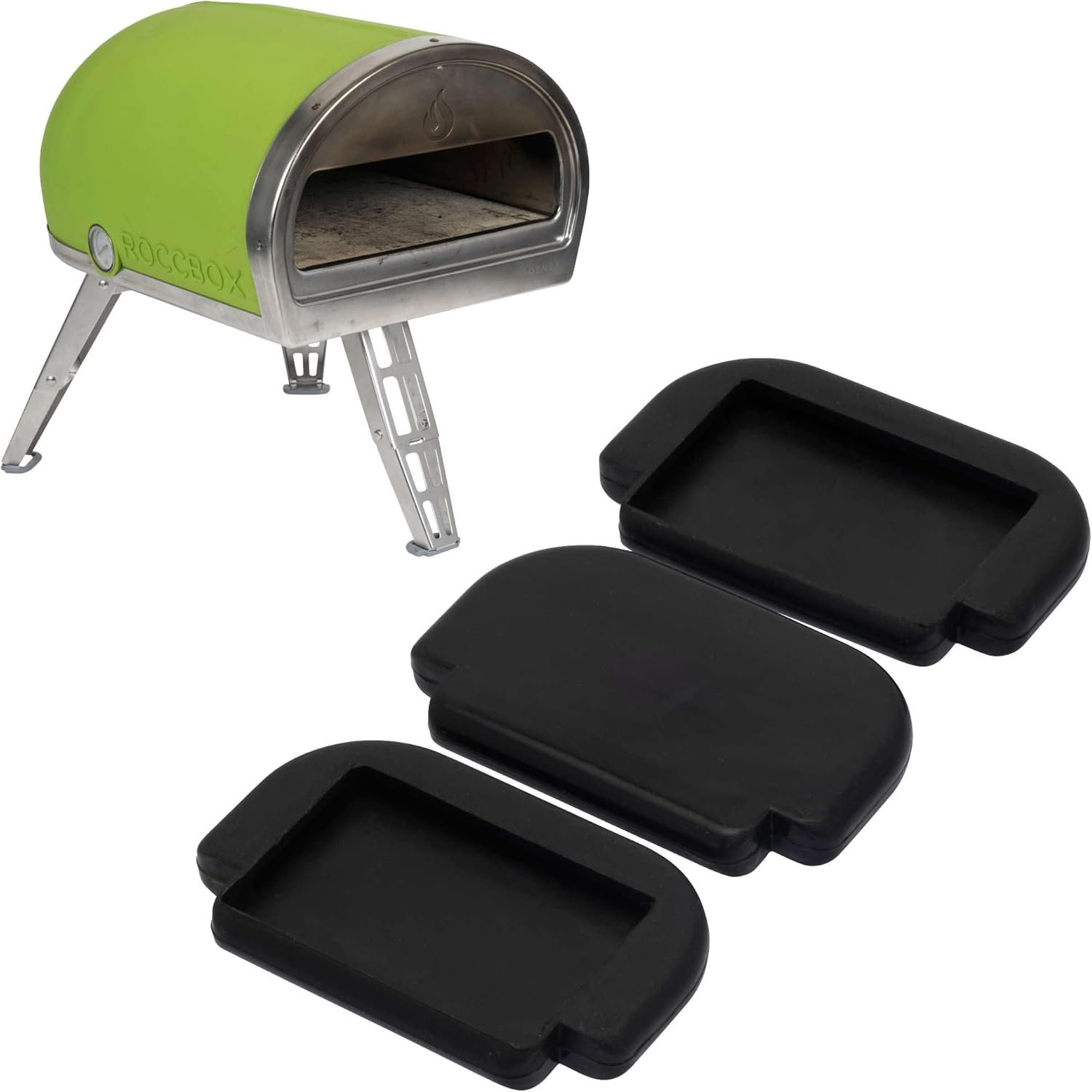 Gozney Roccbox Pizza Oven Black Rubber Feet Surface Protectors Pack of 3 image number 4