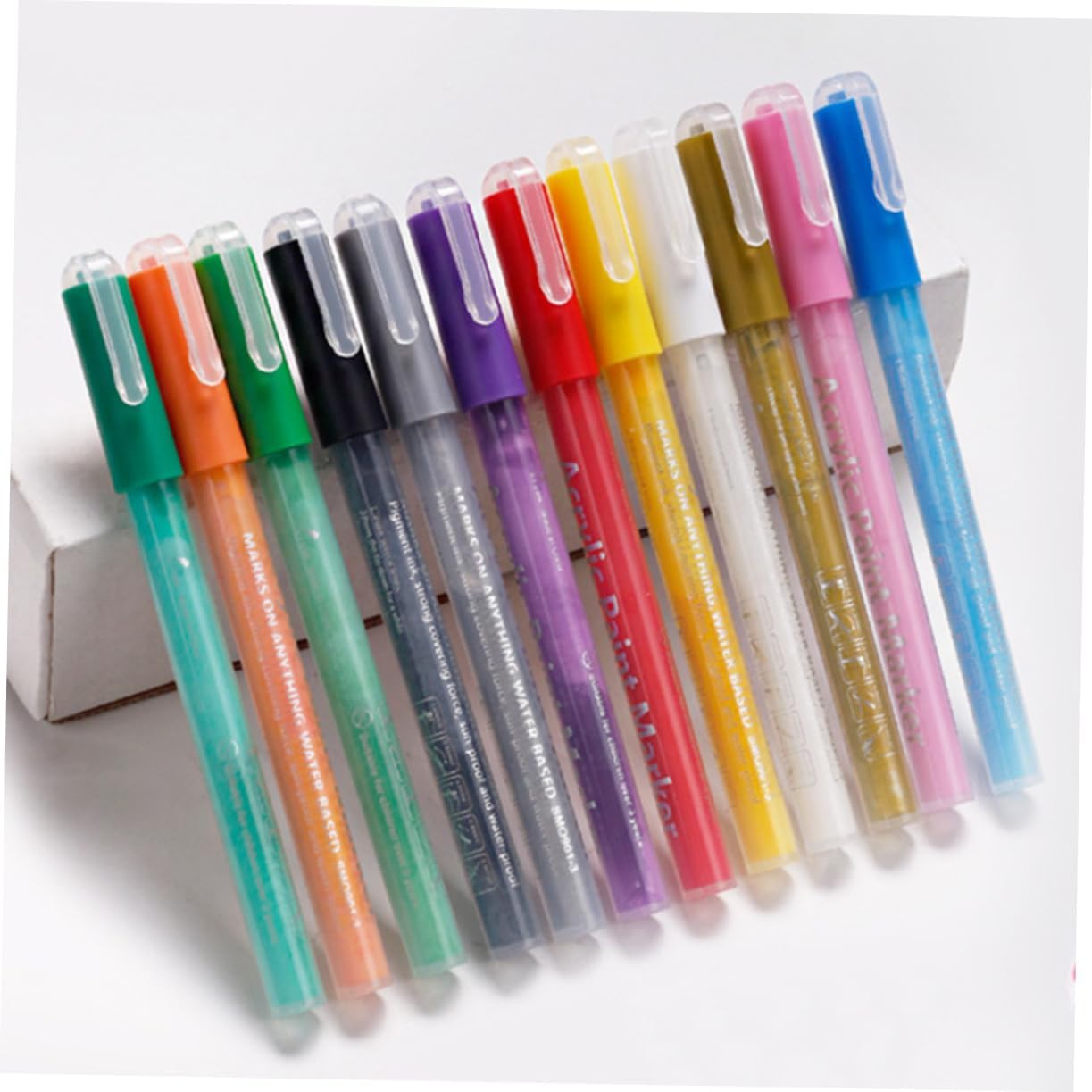 12Pcs Manicure Kit Nail Art Pens Graffiti Line Pen Painting Tool for Diy image number 5