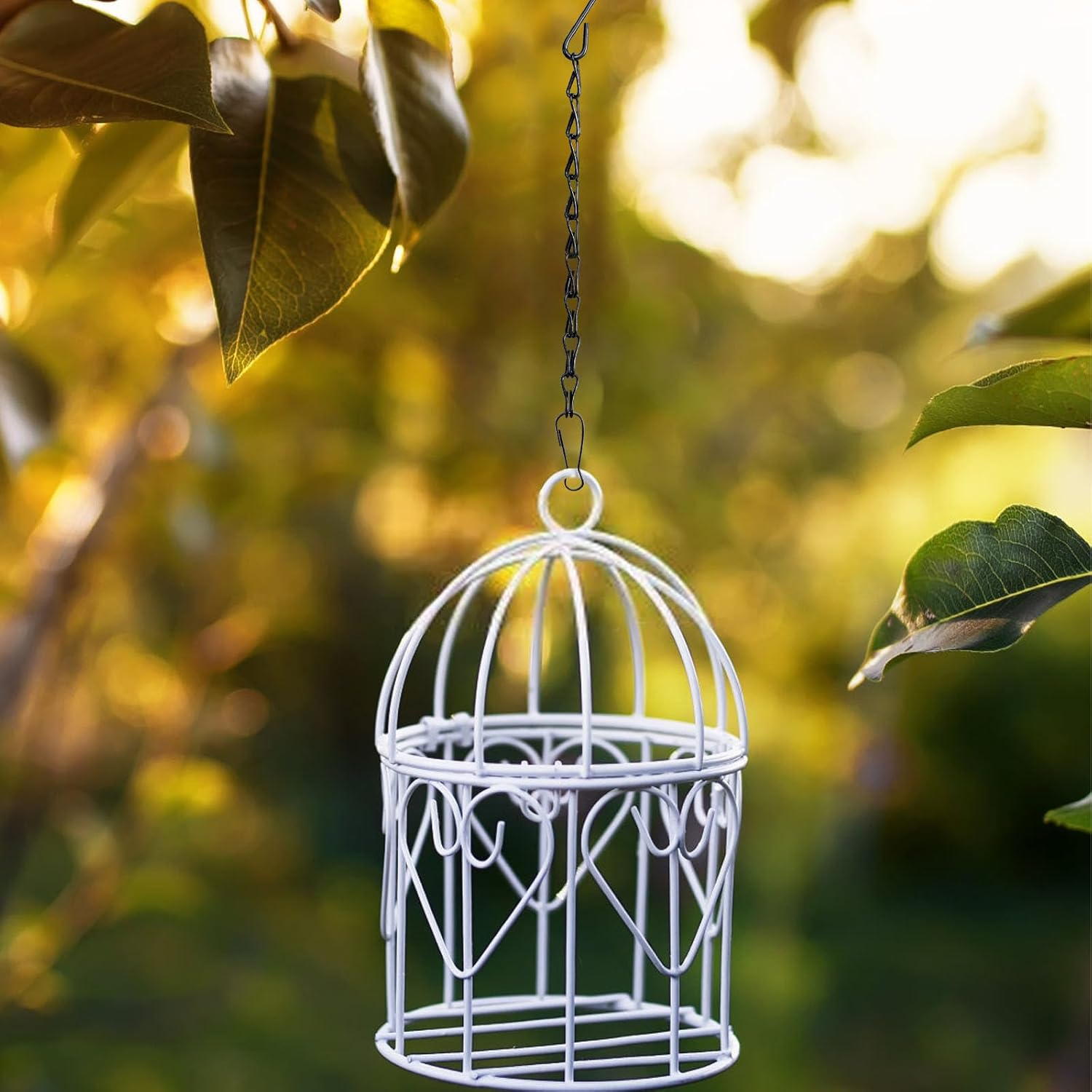 12 Pack Hanging Chains with Hooks, Black Sign Hanger for Hanging Bird Feeders, Birdbaths, Picture, Planters, Lanterns, Baskets, Billboards, Decorative Ornaments, Wind Chimes image number 3