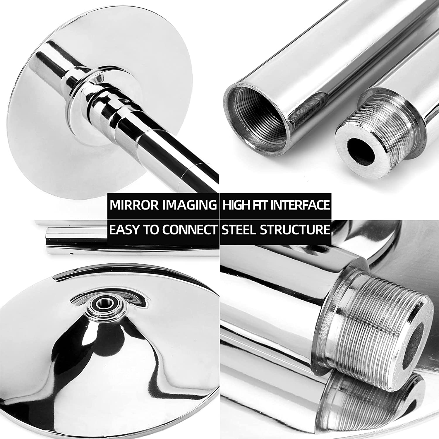 PRIOR FITNESS Premium Dance Pole Removable 45Mm Spinning & Static Dancing Pole Heavy-Duty Steel Pole Dancing Pole, Adjustable Height Professional Grade Excellent for Home Exercise Club Gym image number 1