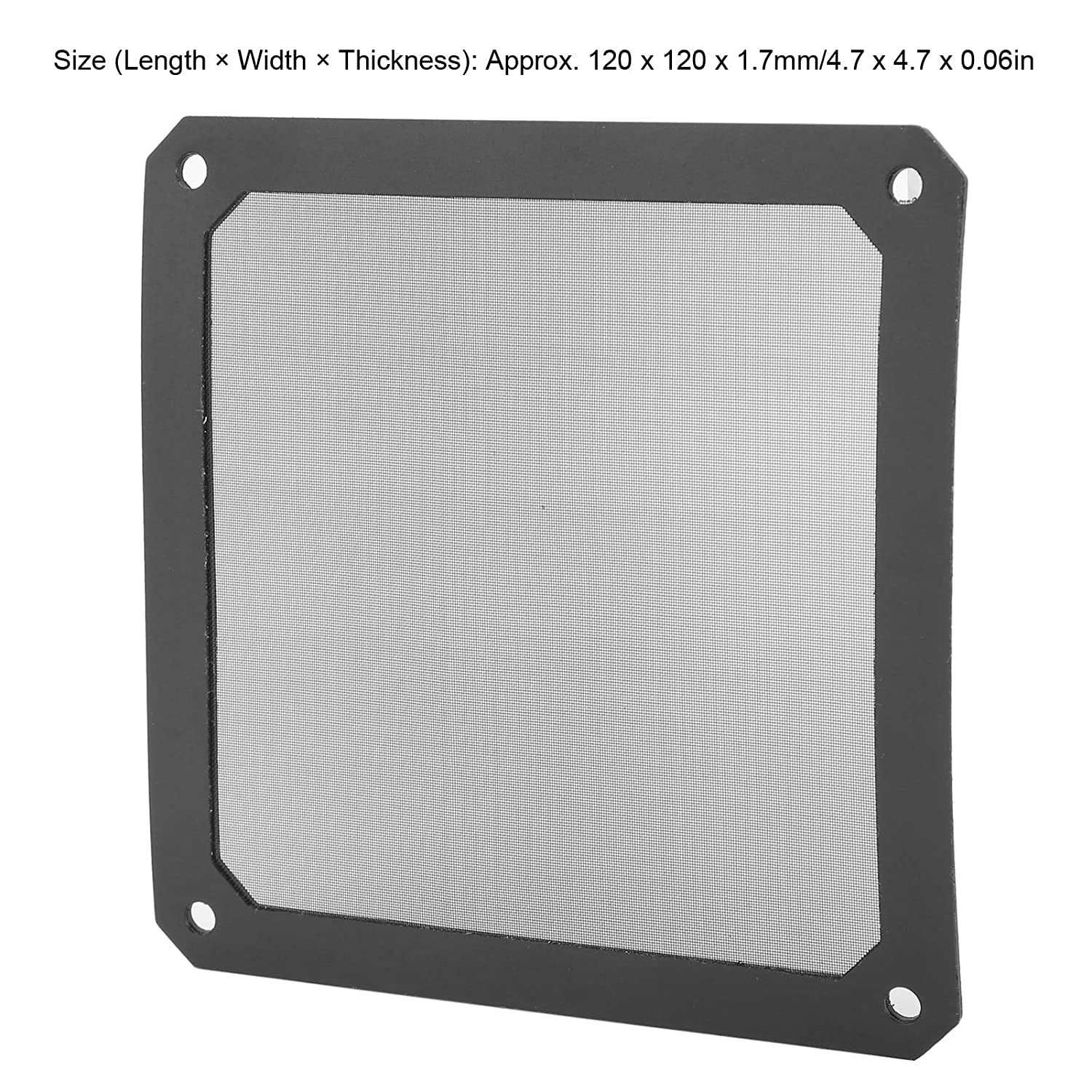 PC Cooler Fan Filter, Magnetic Frame PC Fan Dust Mesh Dustproof Computer Case Cover Dust Filter for Computer Cooler Fan image number 3