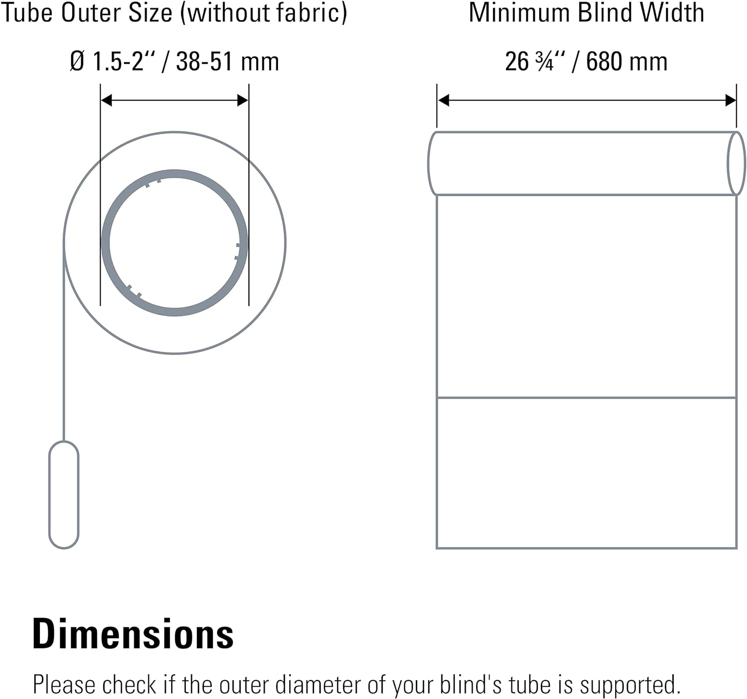 Eve Motionblinds Upgrade Kit for Roller Blinds (Apple Home) &ndash; Motor to Upgrade Existing Indoor Blinds, Schedules, No Bridge, Bluetooth/Thread image number 5