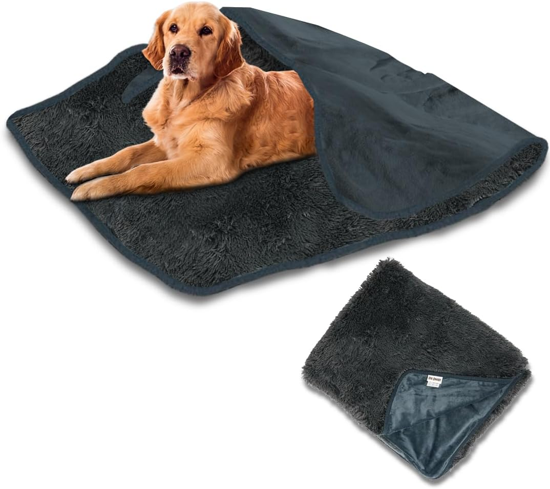 Anti-Anxiety Waterproof Pet Throw Blanket - Water Resistant, Splash-Proof Dog Blanket, Cozy Cat Blanket, Ideal Blanket for Small Dogs, Soft, Durable, Modern Style for Pets Grey, 76Cm X 102Cm image number 3
