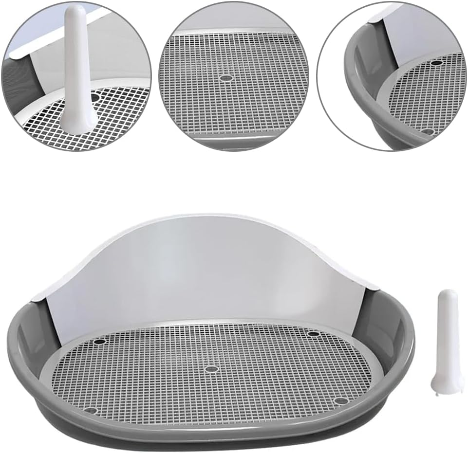 Dog Potty Tray, Indoor Puppy Toilet, Nonslip Doggy Bathroom, Non-Slip Design with Raised Edges, Durable Pooch Potty Tray for Small, Medium & Large Pets image number 6