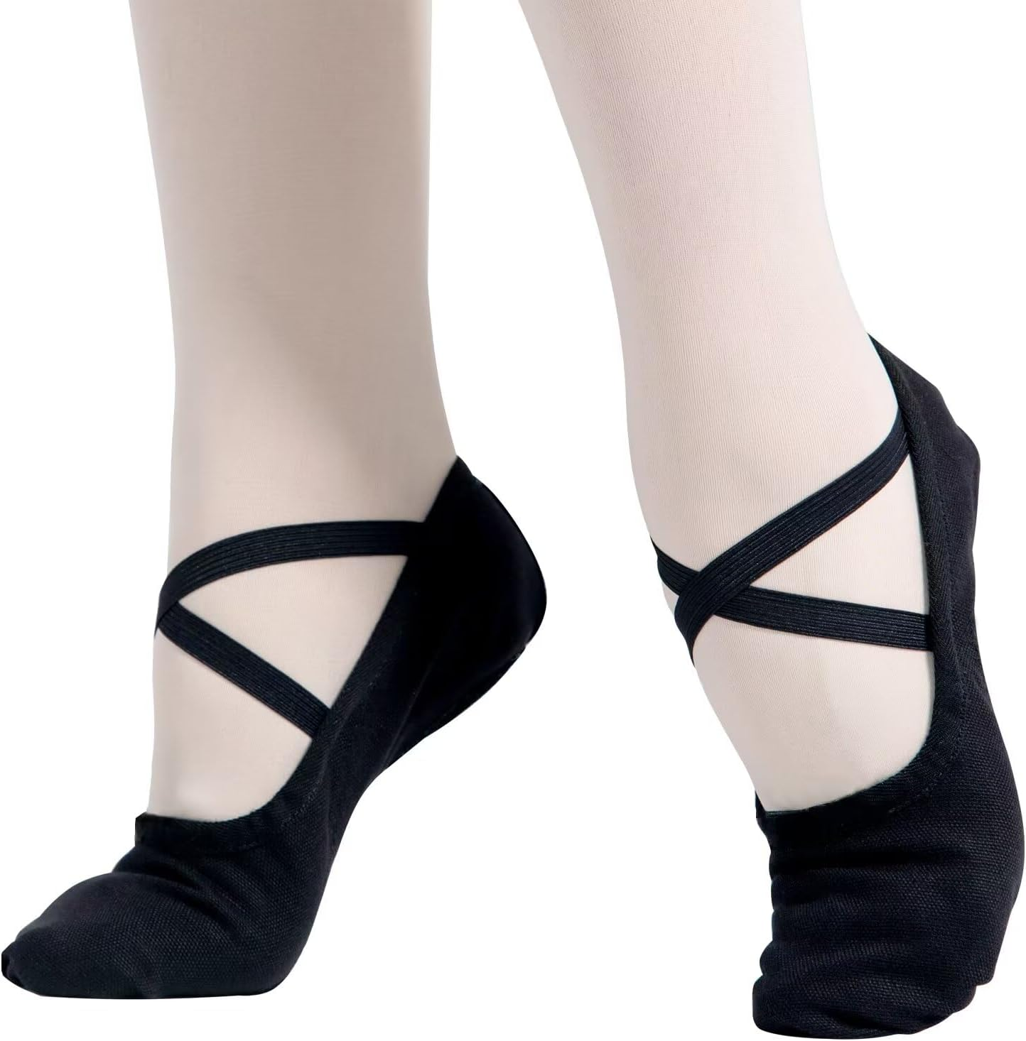 Women'S Ballet Dance Shoes Slippers Split Sole Canvas Practice Shoes for Kids/Girls/Adults image number 6