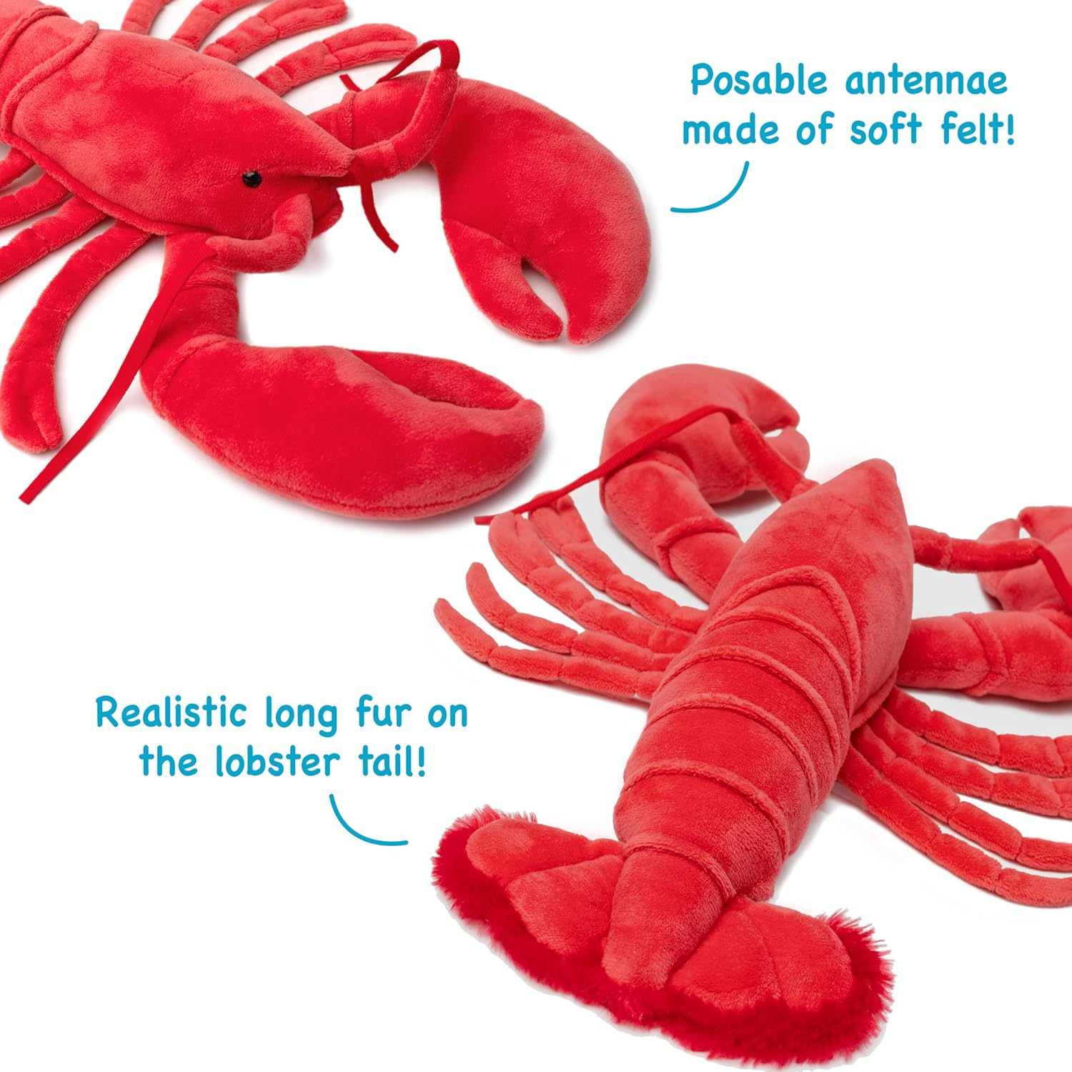 Lenora the Lobster - 13 Inch Stuffed Animal Plush image number 3
