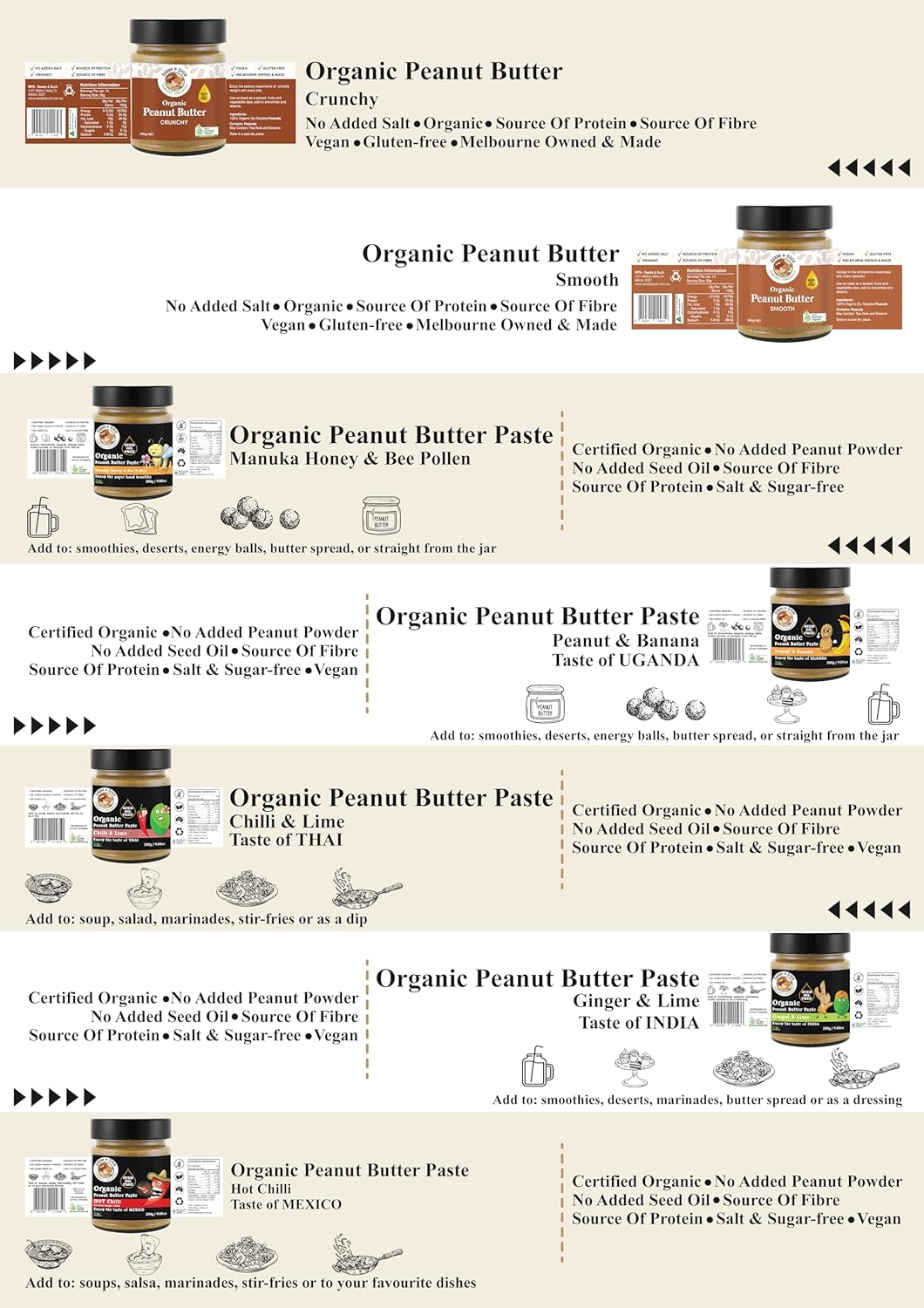 Seeds & Such Organic Peanut Butter -Chilli & Lime 280G image number 5