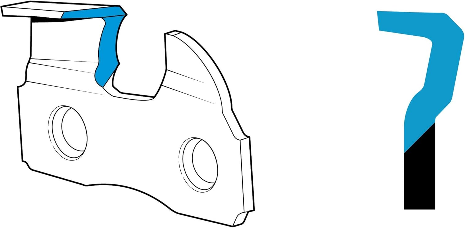 Oregon S44 Advancecut Replacement Chainsaw and Pole Pruner Saw Chain for 12-Inch Guide Bars, 44 Drive Links, Pitch: 3/8" Low Vibration, .050" Gauge, Fits Various Stihl Models, Grey image number 3