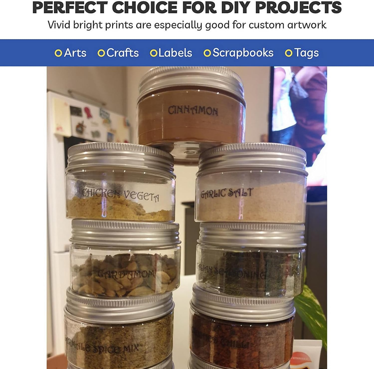 Waterproof Printable Vinyl Stickers Paper 10 Sheets A4 Semi Transparent Translucent Decal Self Adhesive Personalized DIY Custom for Inkjet Printers image number 6