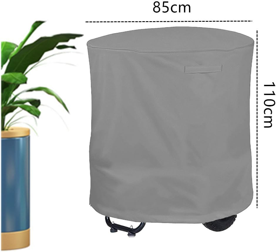 Wood Chipper Shredder Mulcher Cover, Waterproof Wood Chipper Cover Heavy-Duty Wood Chipper Shredder Mulcher Cover Leaf Mulcher Cover, Grey(85 * 110Cm) image number 1