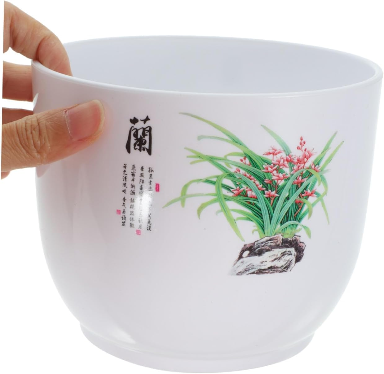 2Pcs Resin Plant Pots Indoor Planters Drainage Garden Supplies Plant Nursery Pots for Home Decor image number 3