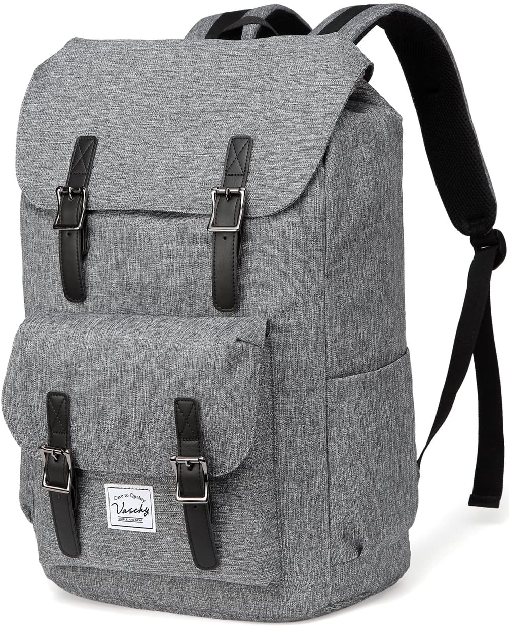 School Backpack for College, Vaschy Large 15.6In Laptop Backpack for Men Women Casual Daypack Travel Backpack Bookbag Camping Work Outdoor Charcoal Grey image number 2