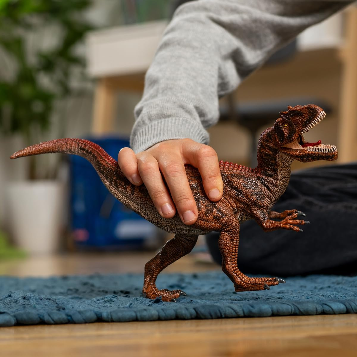 Schleich Dinosaurs- Dinosaur Allosaurus Figurine - Dinosaur Toy for Boys and Girls - Dino Figurines for Kids Ages 5+ image number 4