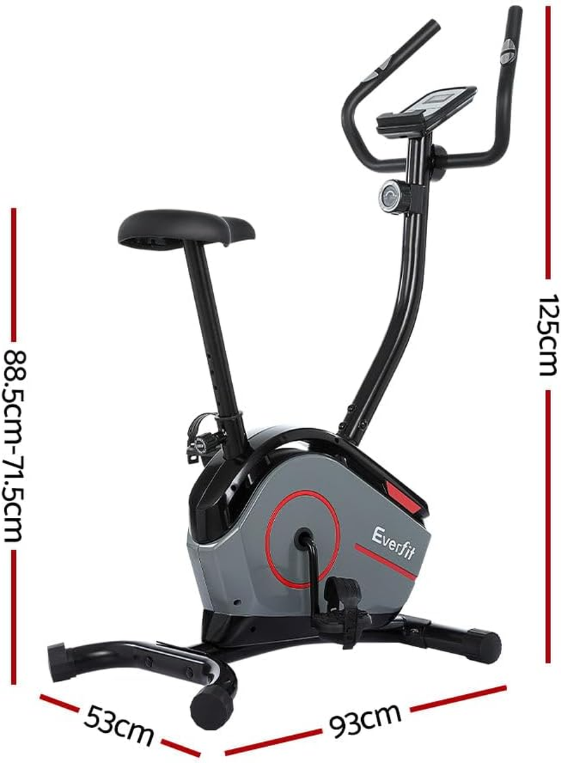 Everfit Exercise Bike, Magnetic Spin Bikes Trainer Stationary Flywheel Home Gym Fitness Cardio Indoor Cycling, with Adjustable 8 Level Resistance and Wireless Pulse Receiver image number 4