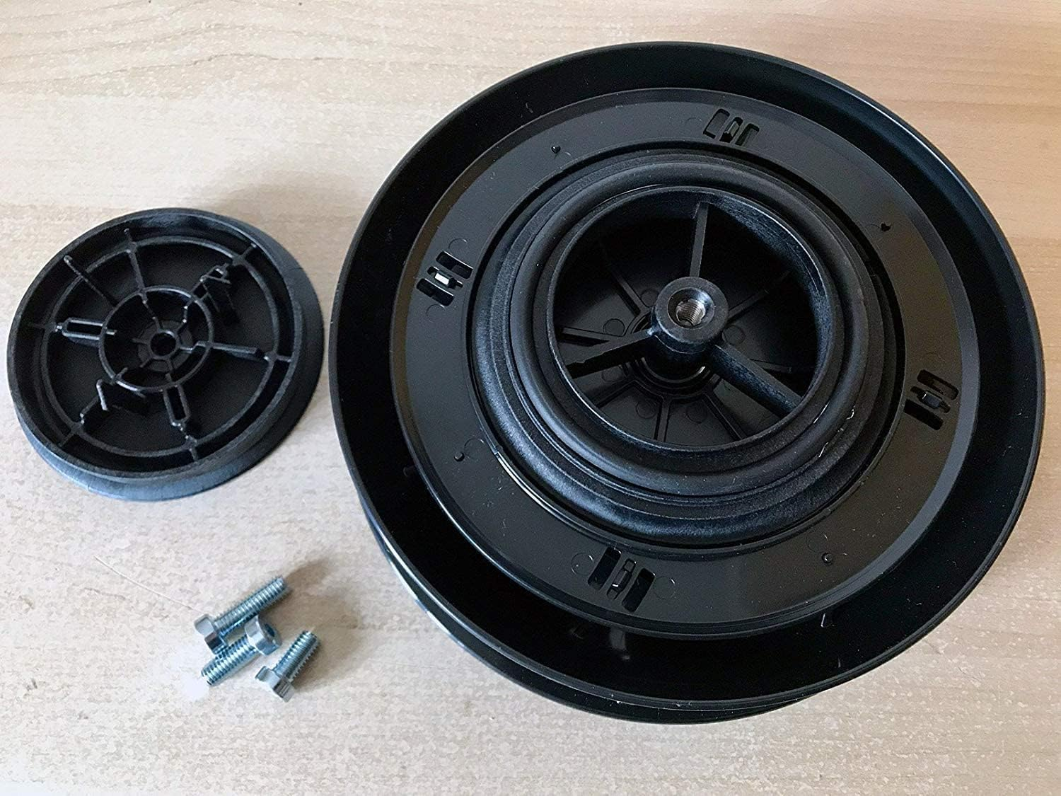 Small Low Profile Rotary Roof Vent for Vans Buses - BLACK - Wind Driven Rotating Ventilator