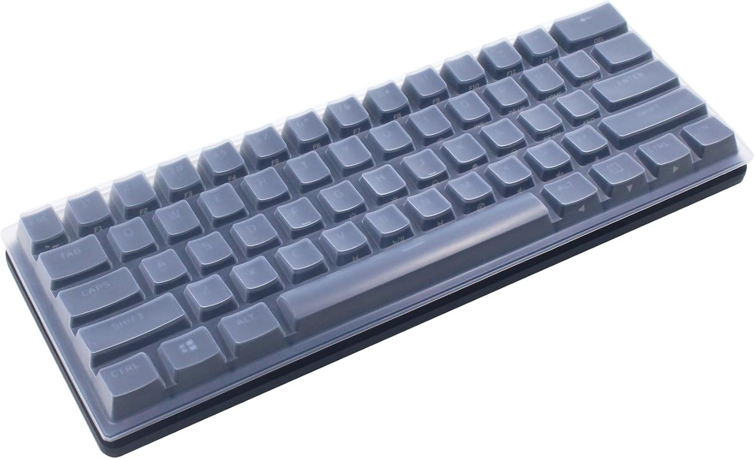 Silicone Keyboard Skin Cover Compatible for Corsair K65 RGB Mini 60% Mechanical Gaming Keyboard (Clear) image number 1