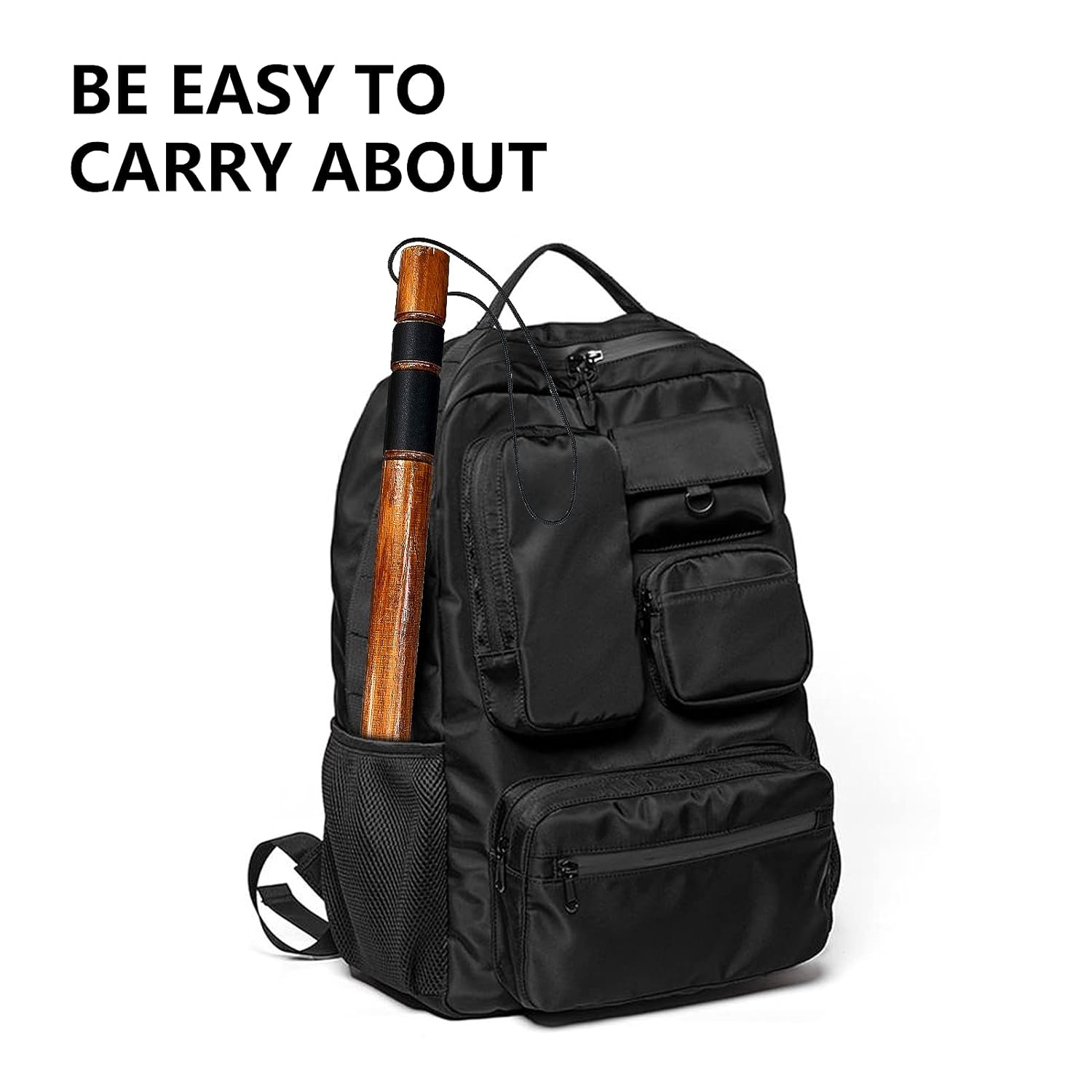 19'' Tire Pressure Check Tool, (Weighted) Wooden Tire Tapper, Dark Red image number 2