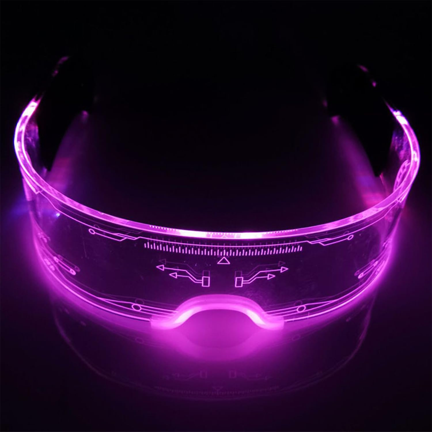 GIOD LED Glasses Party Glasses Cyberpunk LED Colorful Color Changing Lights Rechargeable Futuristic Glasses Halloween Christmas Decoration image number 6