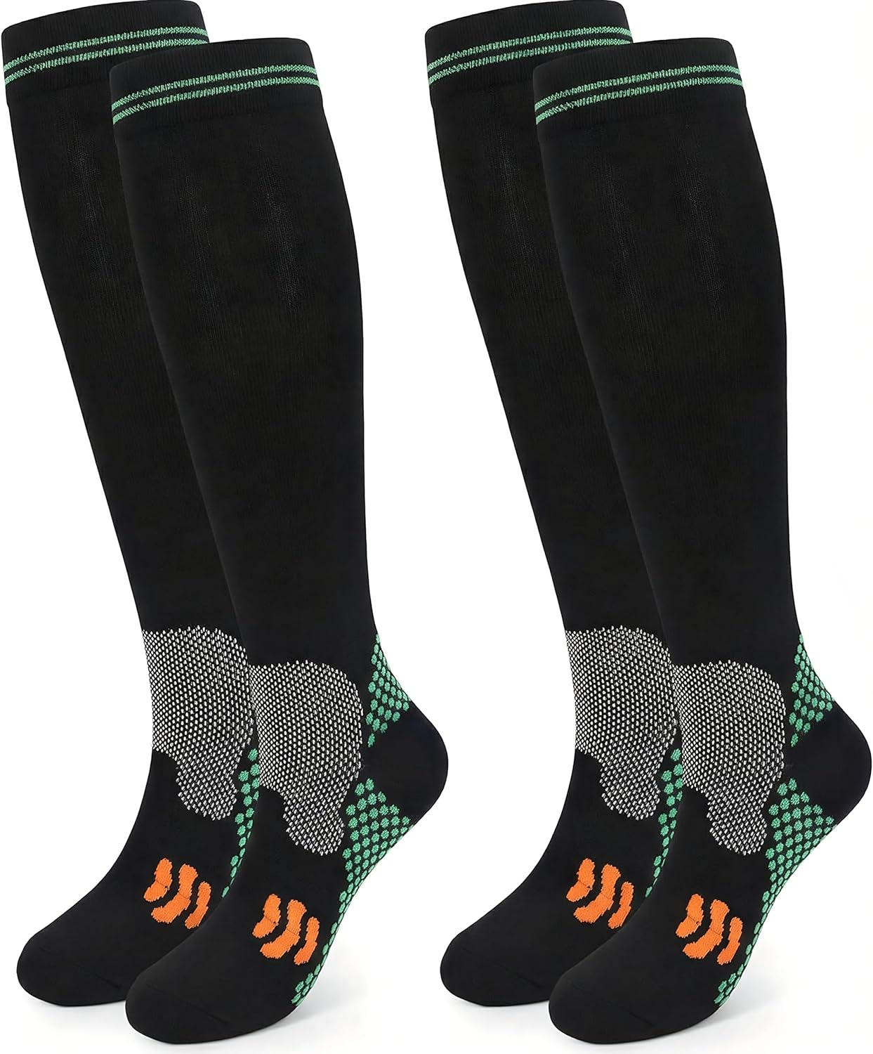 Compression Socks (2/3 Pair) for Men and Women 20-30 Mmhg Compression Stockings Circulation for Cycling Running