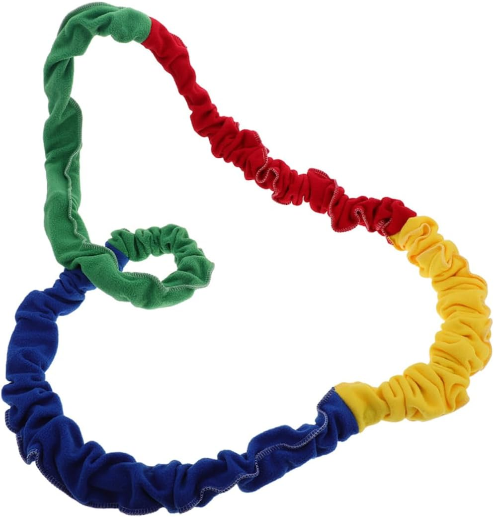 Generic Elastic Stretchy Band Dynamic Movement Rope for Outdoor Exercise Cooperative Game Supplies Colorful Stretchy Band for Classroom Group Activities image number 3