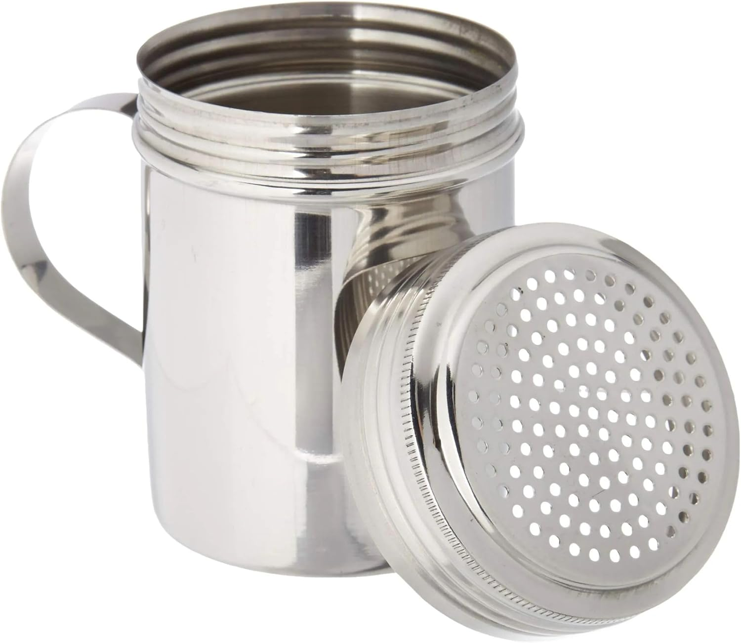 Stainless Steel Versatile Dredge Shaker, Salt, Sugar, Shakers 10 Oz. Each Set of 2 image number 1