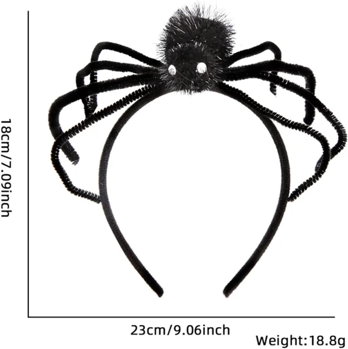 Spider Headpiece Halloween Headbands Cosplay Accessories Party Decorations Spooky Scary Creative Performances(Black、Purple) image number 5