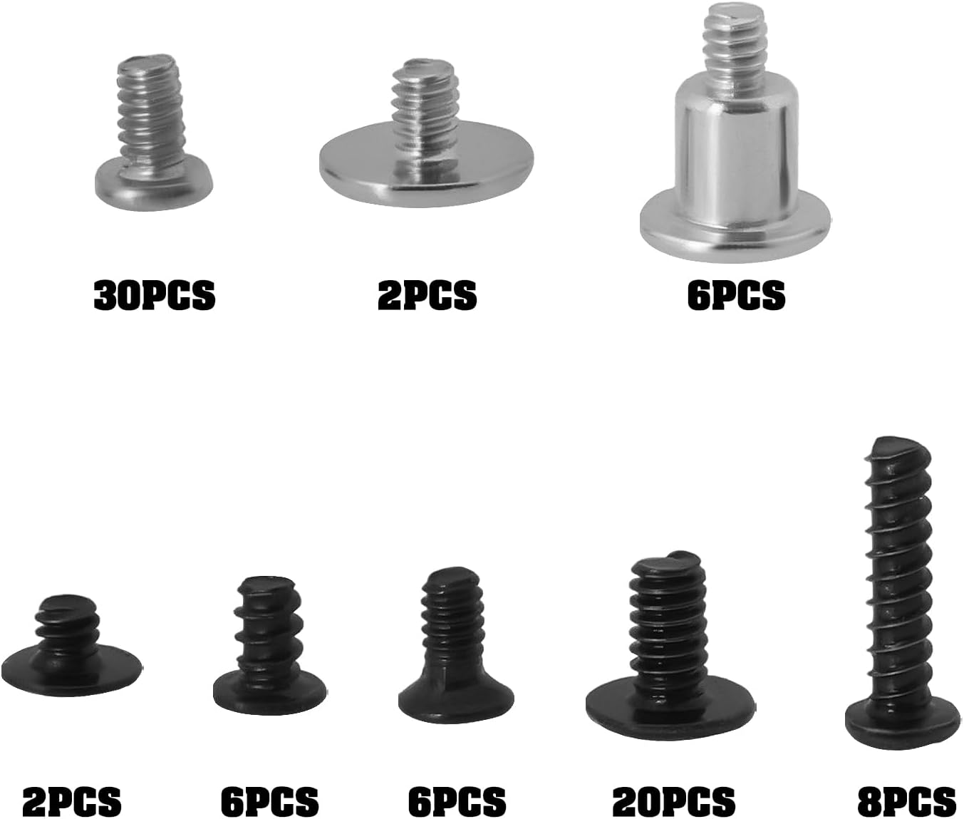 SING F LTD 80PCS Game Console Middle Host Screw Kit Compatible with Nintendo Switch Console Gaming System Central Screw Kit Game Console Main Body Screw Set image number 4