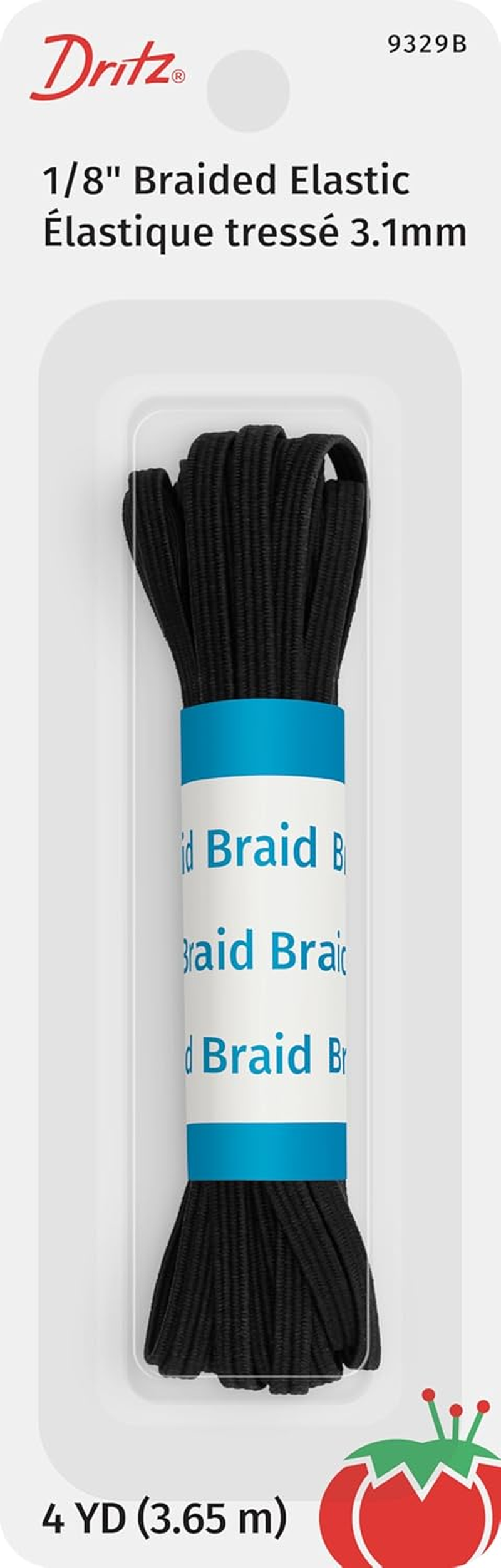 Dritz 3/8" Braided, White, 60 Yd Elastic, 3/8-Inch by 60-Yard image number 4