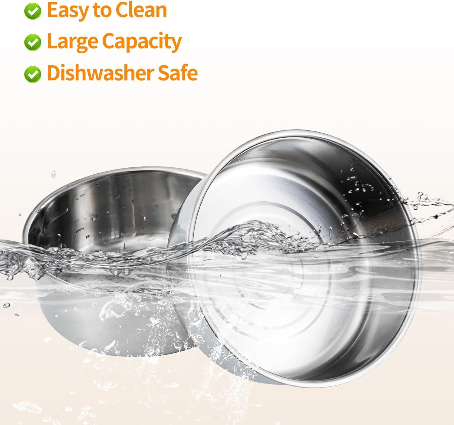 Elevated Dog Bowls for Medium and Large Dogs Wood Raised Bowl Stand with Two 1700ML (58Oz) Stainless Steel Dog Food and Water Bowls,Non-Slip image number 5