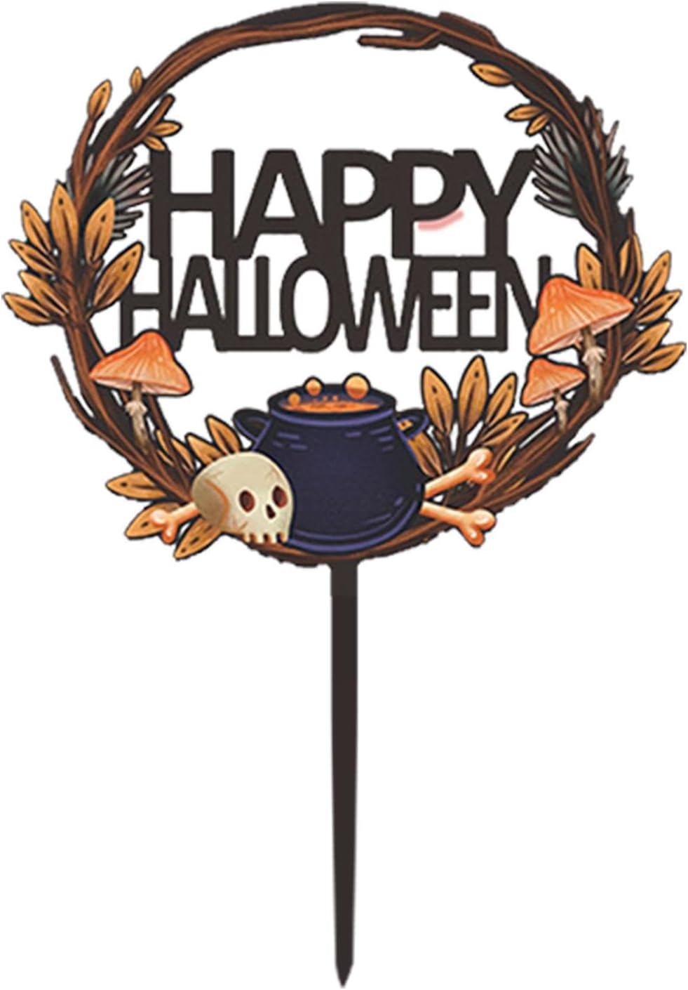 Halloween Party Cake Decoration,Table Decoration Cake Topper - Cake Decoration Cards Table Decoration Supplies Halloween Party Cake Decorations Horror for Boy Girls image number 6