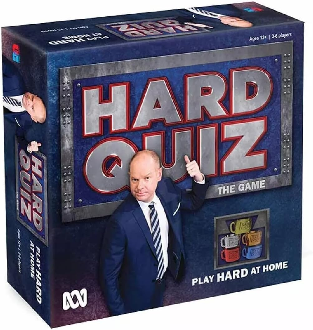 University Games Hard Quiz Board Game, Official TV Show Trivia Game, 1300+ Questions, Play as Contestant or Host, Fun for Family & Friends, Ages 13+, Ultimate Aussie Quiz Challenge image number 2