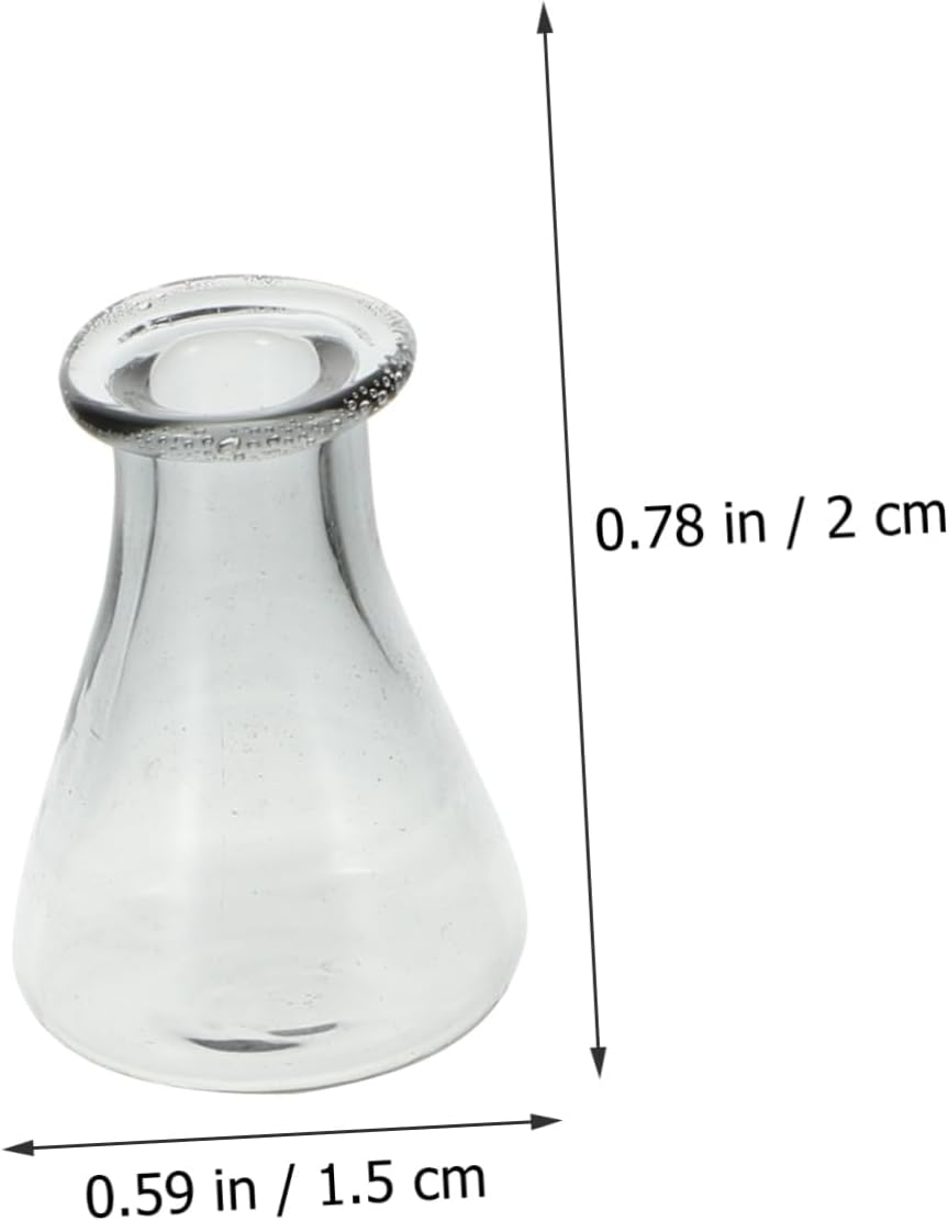 Elegant Glass Bottle Pendants Creative Wishing Bottles Set of 4 Diy Mini