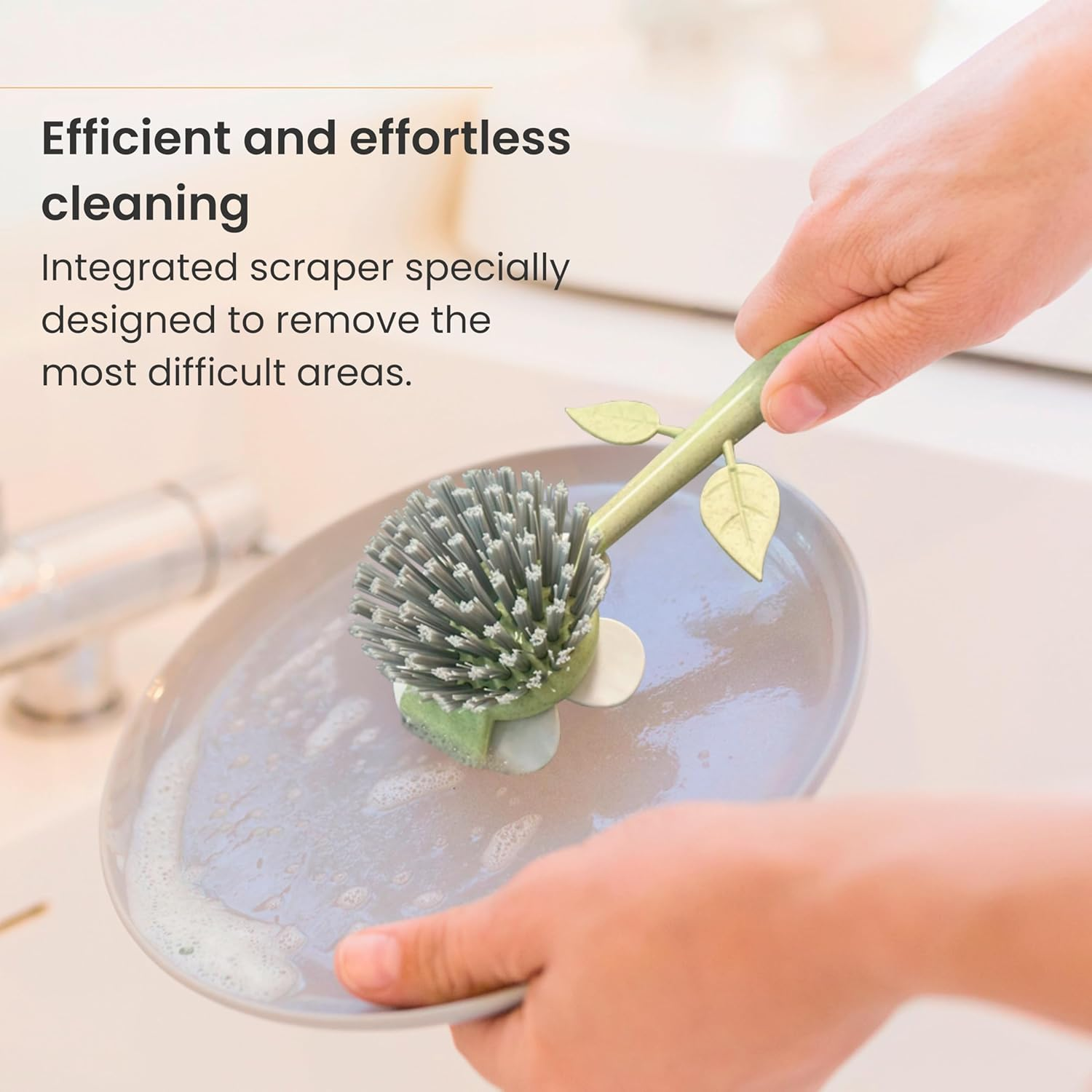 VIGAR Dishwasher Brush with Orange Florganic Vase image number 1