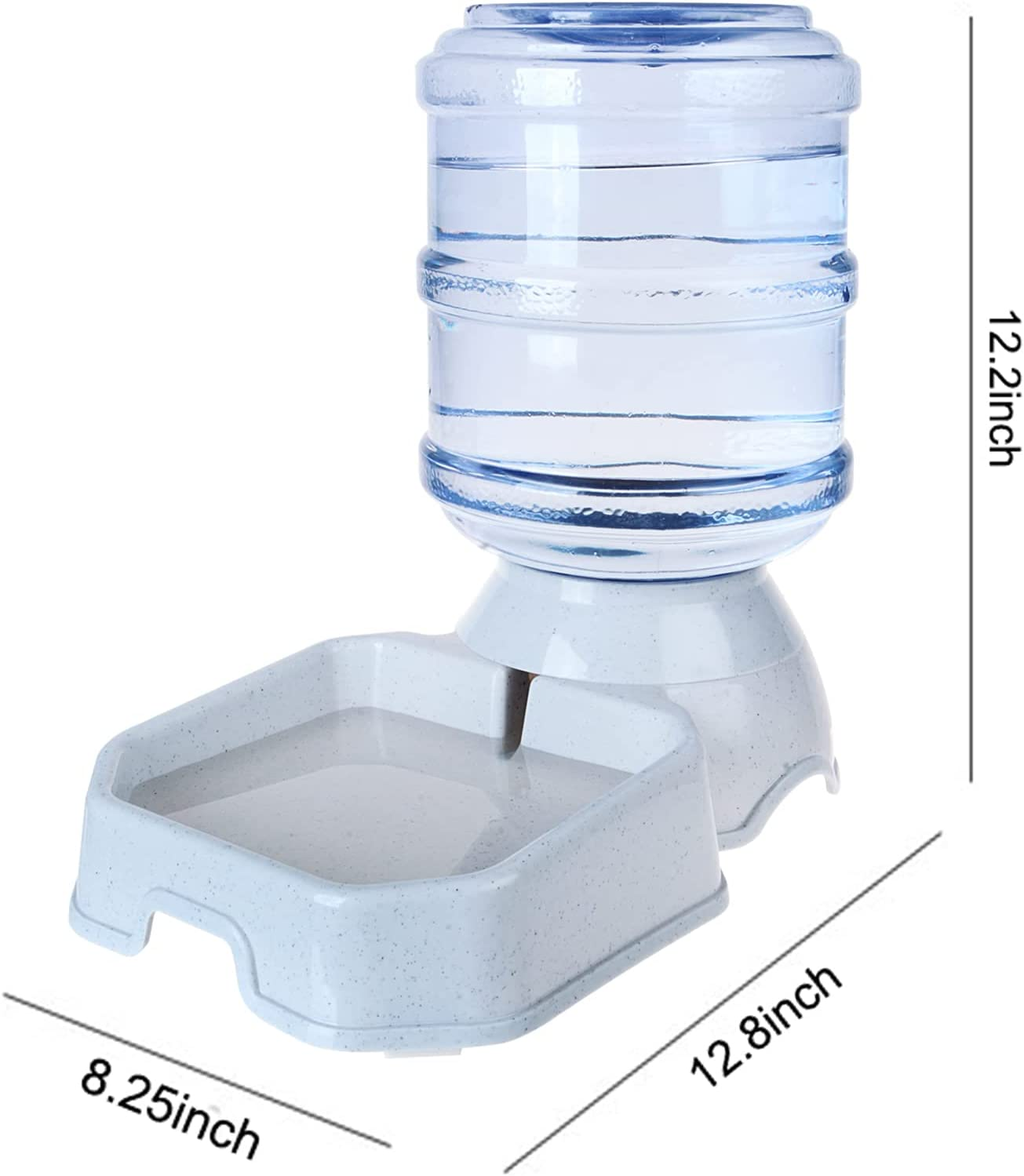 Pet Water Dispenser Station - 1 Gal Replenish Pet Waterer for Dog Cat Animal Automatic Gravity Water Drinking Fountain Bottle Bowl Dish Stand image number 2