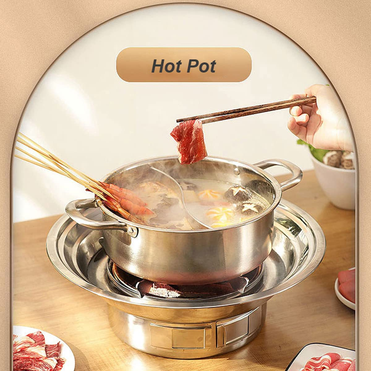 Charcoal Barbecue BBQ Grill, Portable Household Korean Camping Grill Stove Barbecue Smoker Grill, Tabletop Smoker Grill, Outdoor Roaster Grill Stove Ideal for Cooking, Picnic Camping, Tailgating