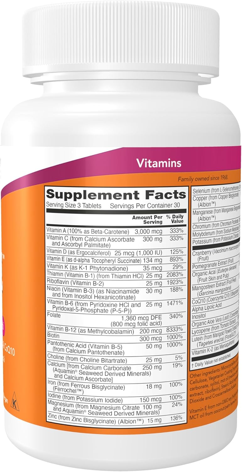 NOW Eve Women'S Multivitamin, 90 Tablets image number 2