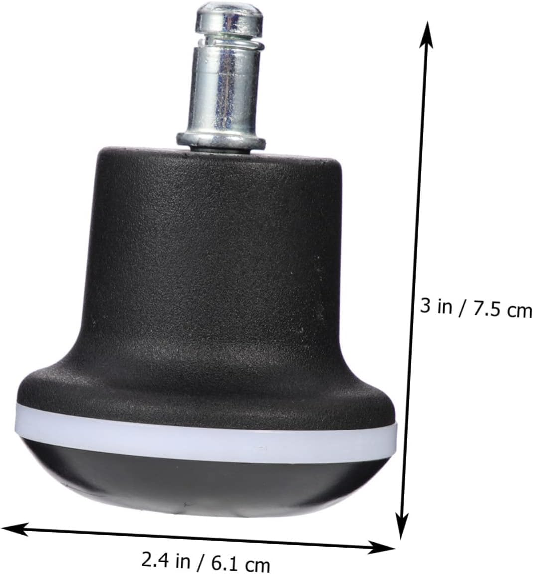 Household Chair Wheel Replacements 7.5X6.1Cm High-Grade Plastic Footed Chair Pads Easy to Install for Floor Protection image number 2