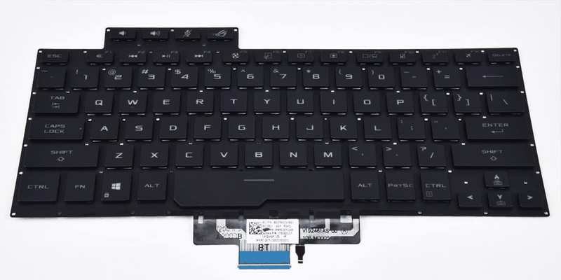 Replacement Keyboard for ASUS ROG Zephyrus G14 GA401 GA401I GA401IV GA401Q GA401QM GA401U Series Laptop, Zephyrus G14 Replacement Keyboad Wih Backlit US Layout 8037B0169701 image number 4