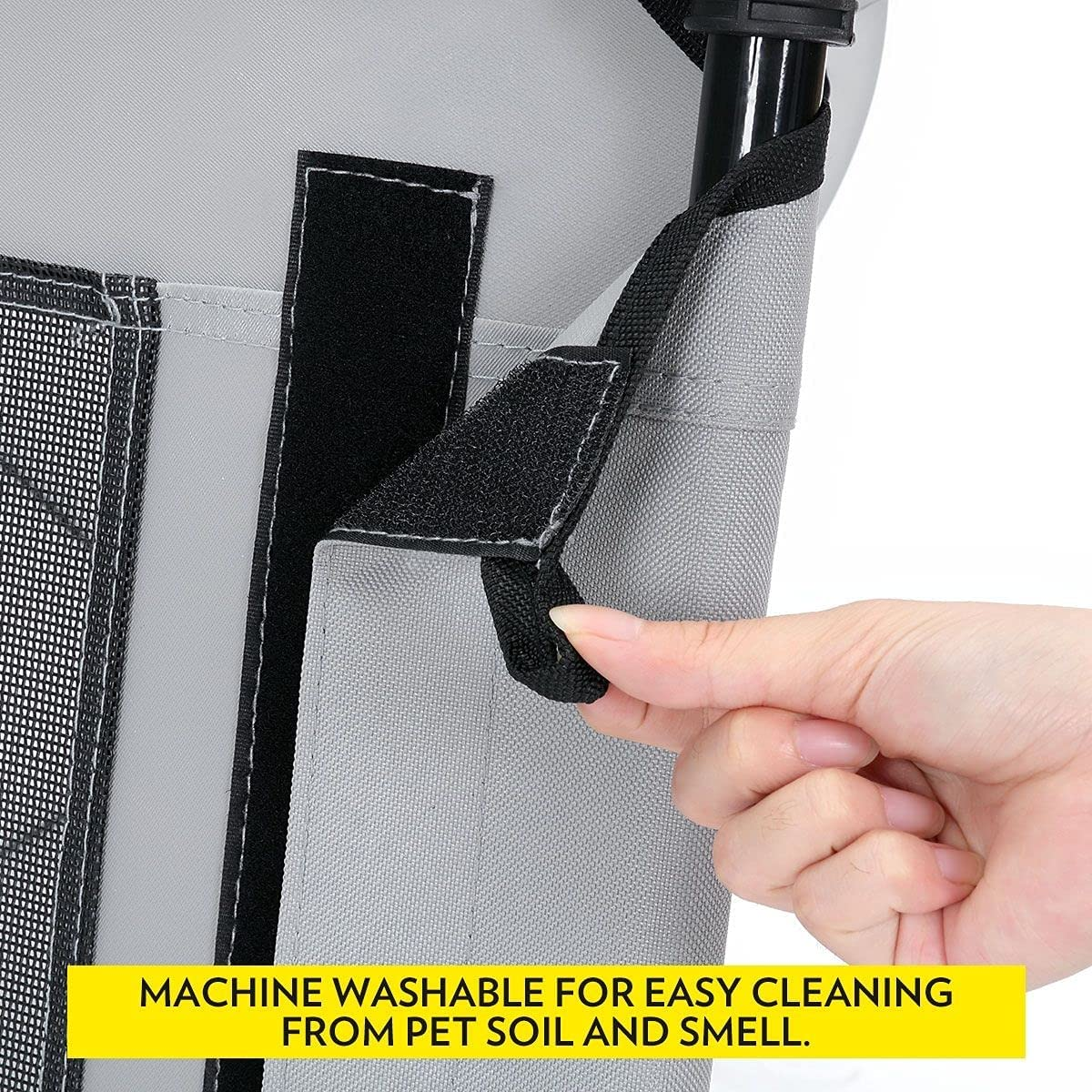 Heavy Duty Pet Trampoline Cot with Cot Canopy-Medium image number 4