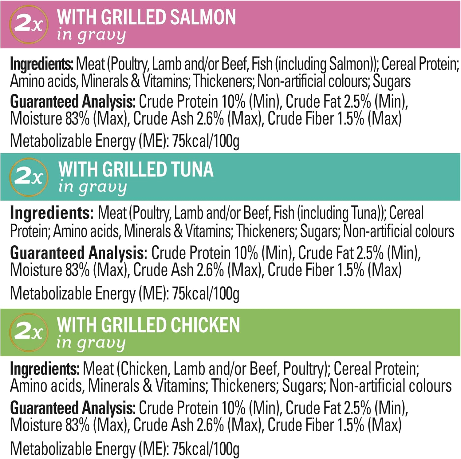 Fancy Feast Adult Petite Delights Salmon Tuna & Chicken Grilled Wet Cat Food 6X50G image number 4