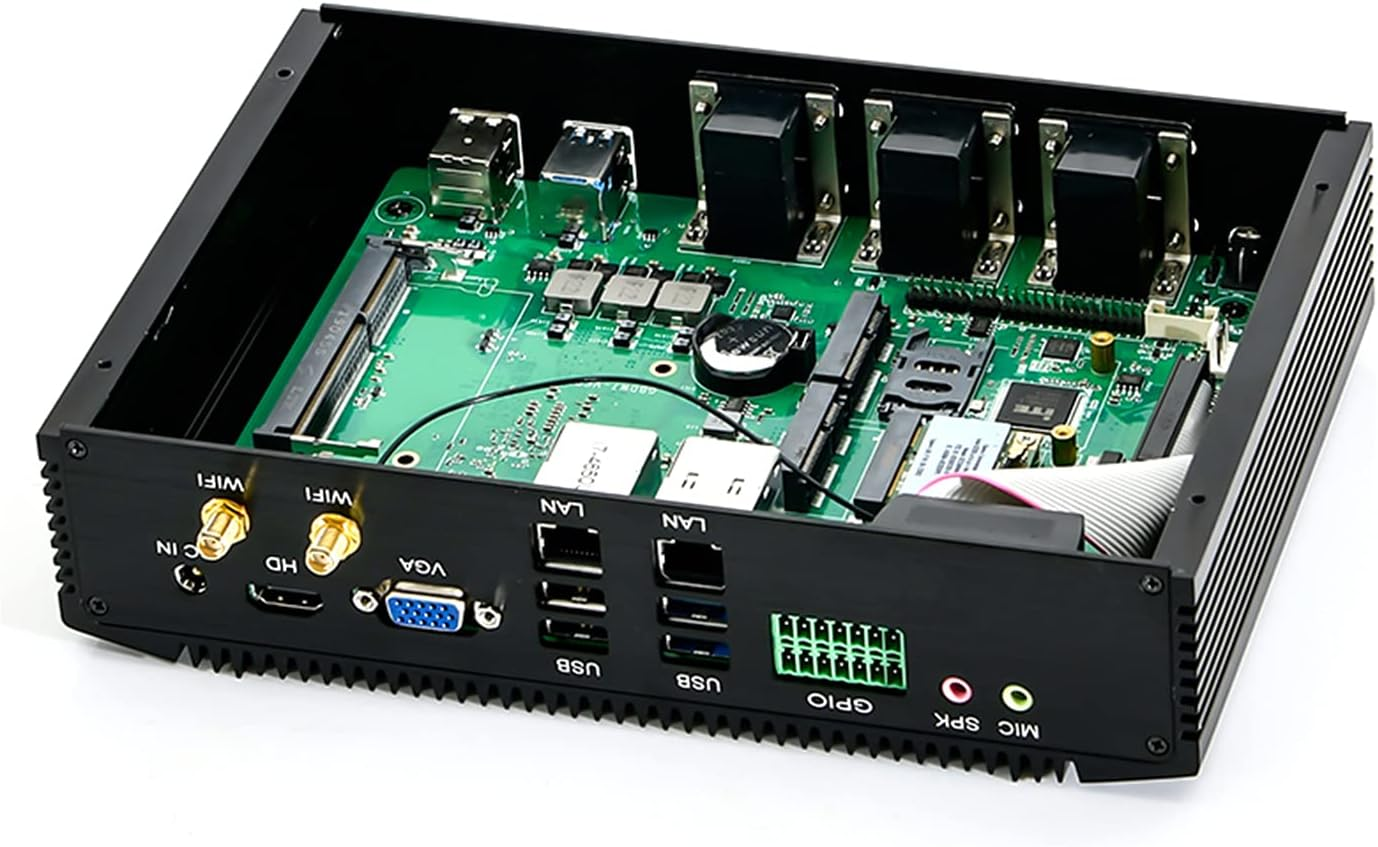 KINGDEL Core I7 CPU Desktop Computer, Office Computer with 8GB RAM 128GB SSD, 6Xcom, 4Xusb 3.0, 4Xusb 2.0, 2Xlan, GPIO, HD Port, VGA W-11 Pro image number 4