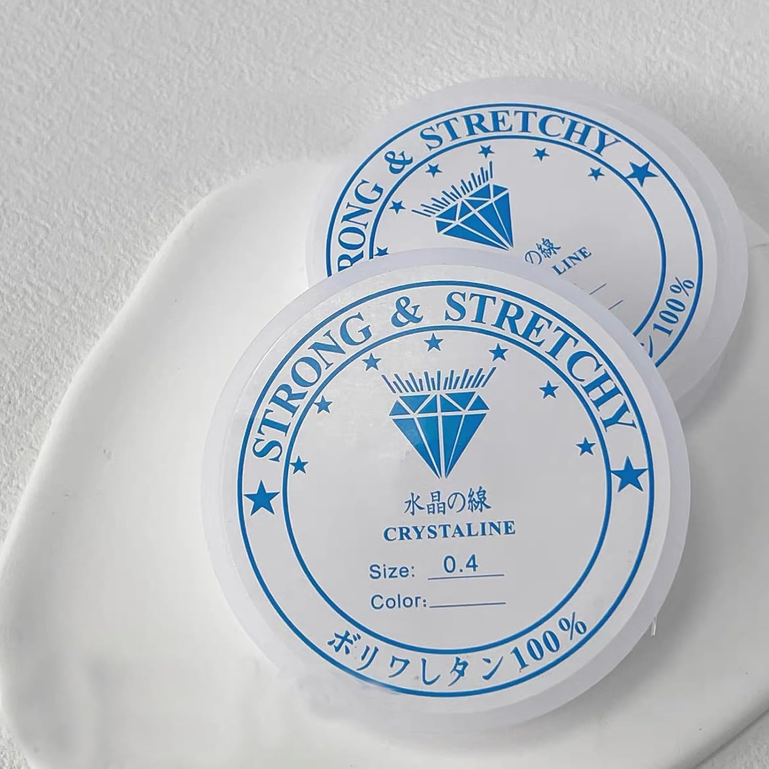 1 Roll 0.4Mm Bracelet Thread Bead Threading Rope Transparent Crystal Elastic Thread Bead Threading (0.4MM,24M) image number 4