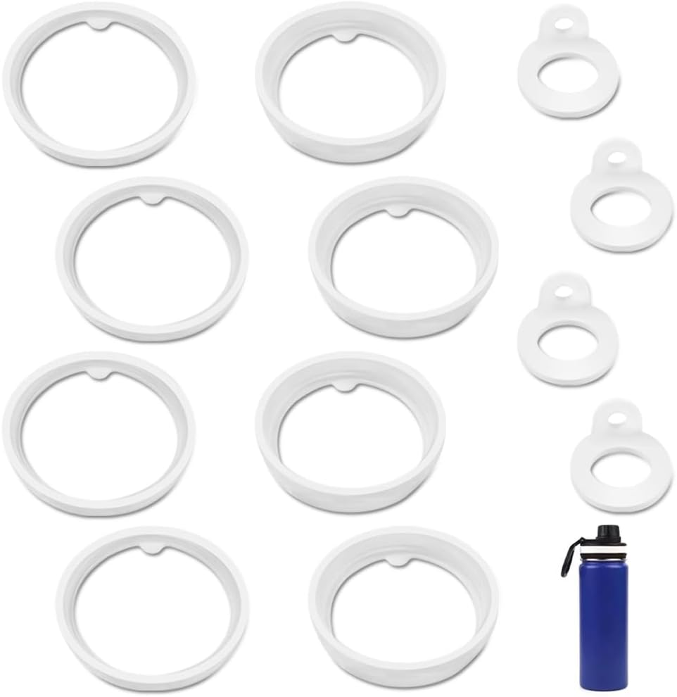 4 Sets Water Bottle Gasket Replacement,Danzix Lid Gasket Replacement Compatible with Thermoflask 24/32/40/63Oz-12 Total image number 6