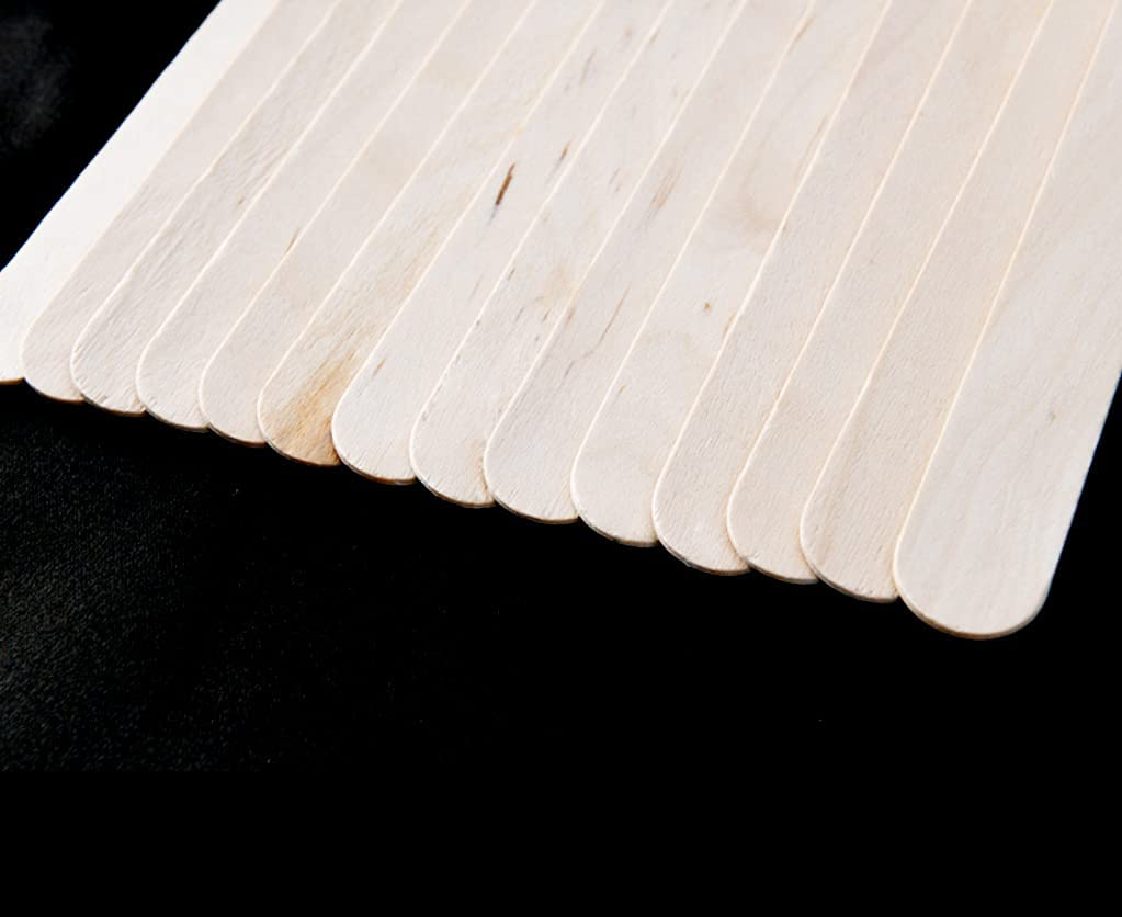 100Pcs Wooden Waxing Wax Spread Spatula Sticks Beauties Factory Hair Removal Disposable Large Wood Applicator Flat Spatulas Craft Art